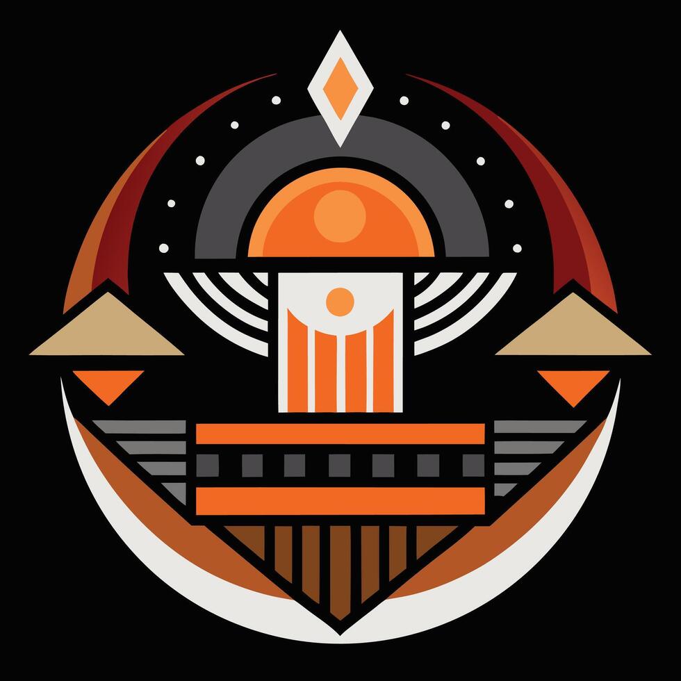 A logo for a game called the city vector