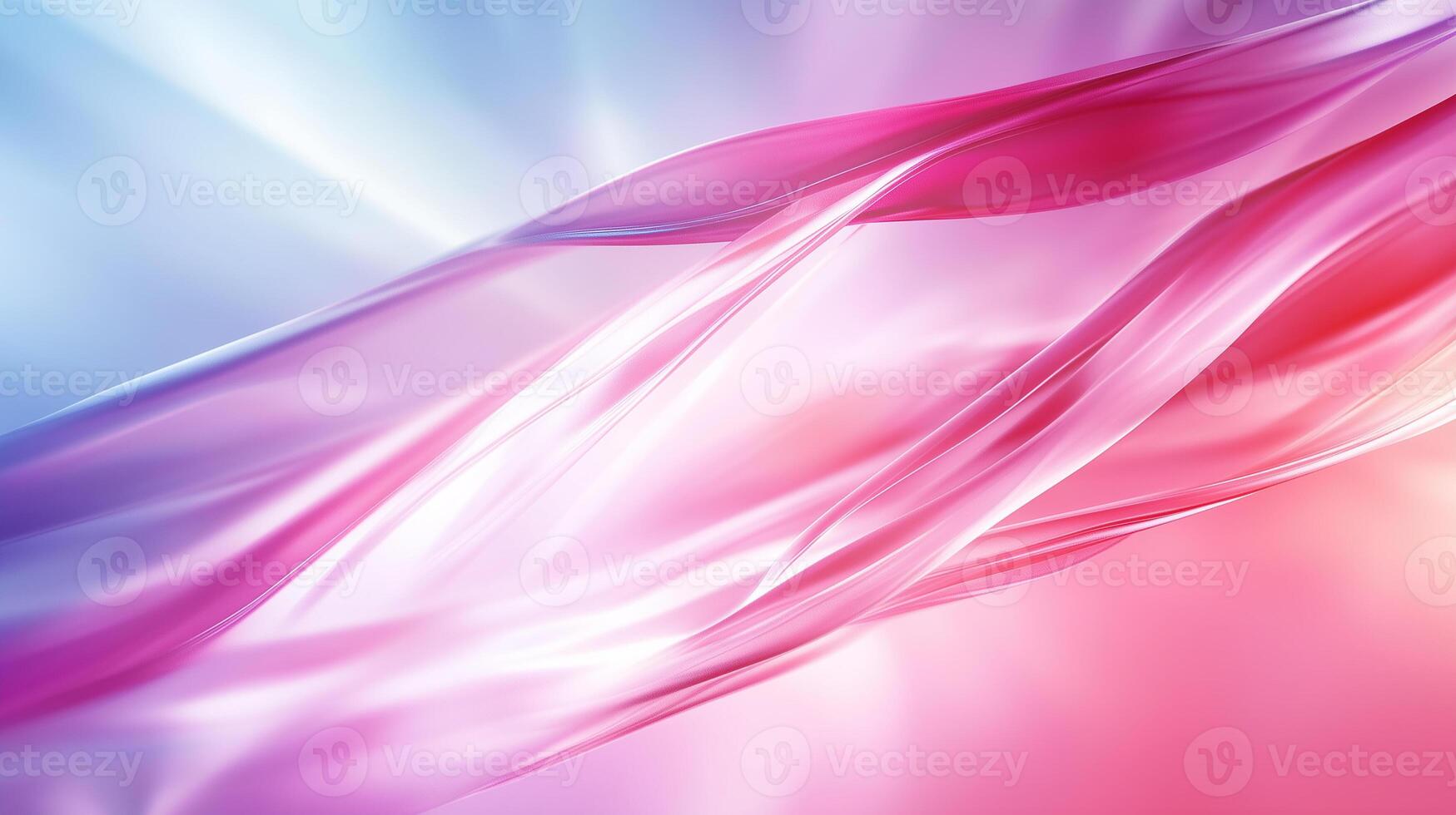 Soft flowing waves of pink and blue create serene and calming atmosphere, perfect for backgrounds or abstract designs. gentle gradients evoke sense of tranquility and elegance photo