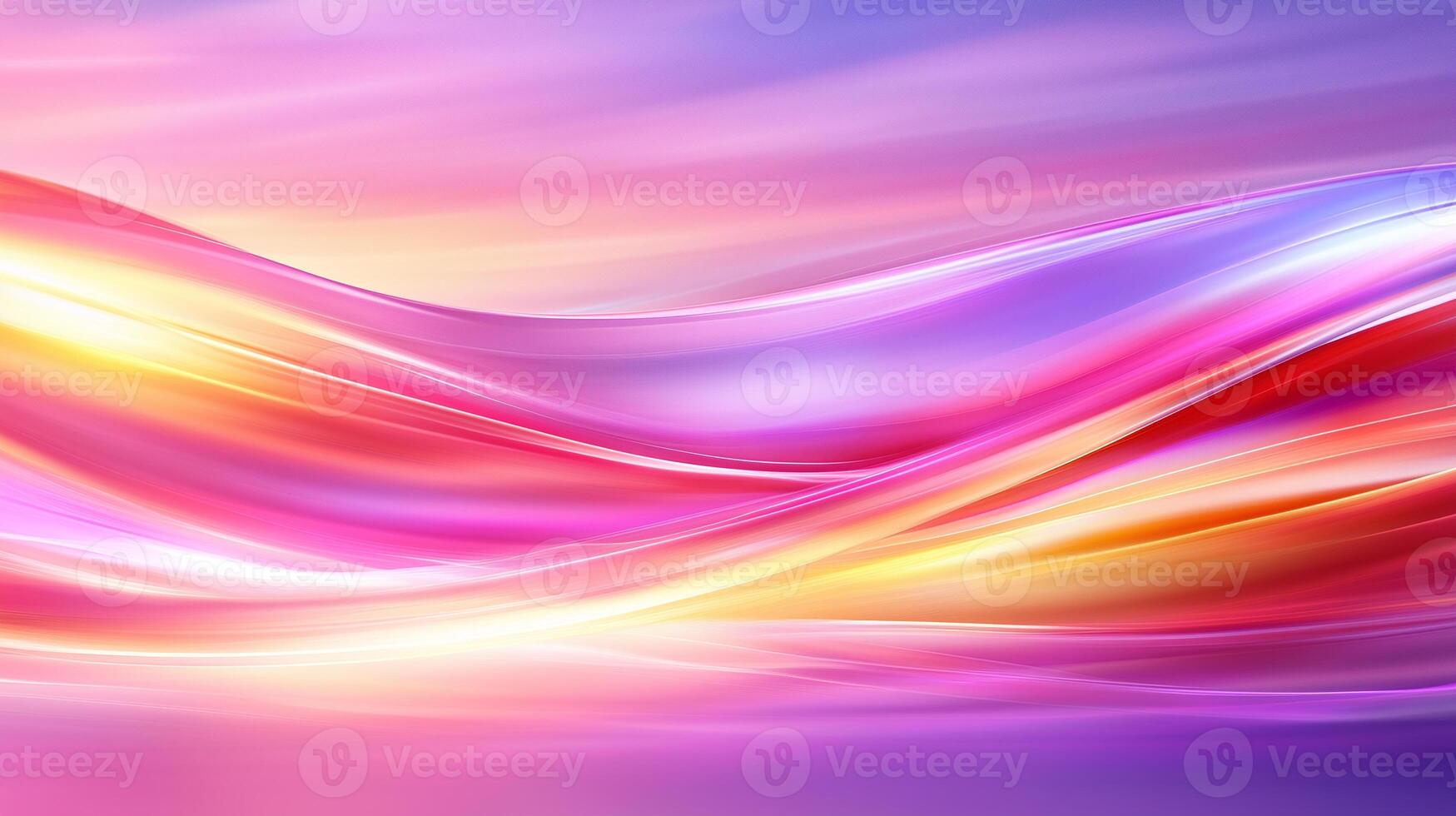 vibrant abstract background featuring flowing waves of pink, purple, and gold hues, creating sense of movement and energy. Perfect for artistic and creative projects photo