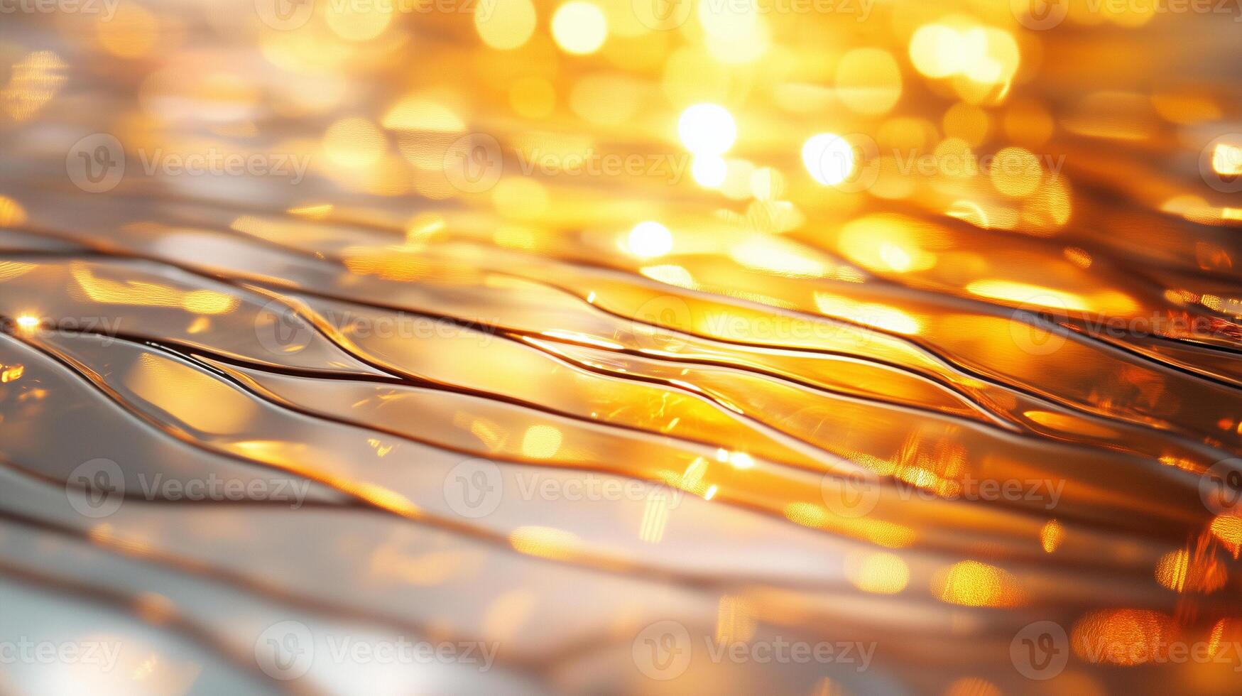 mesmerizing abstract image featuring flowing lines of shimmering gold and warm tones, creating sense of depth and movement. interplay of light and texture evokes feeling of warmth and elegance photo