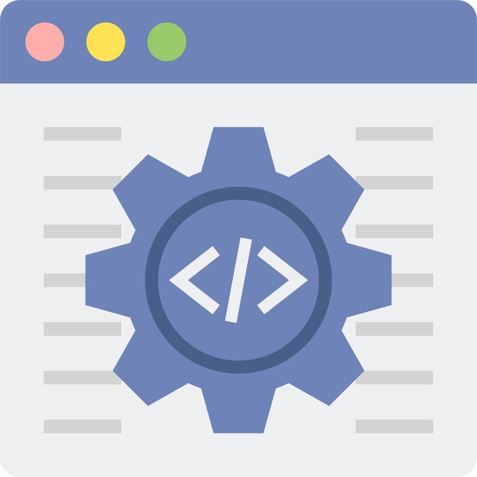A gearwheel with a code symbol on it vector