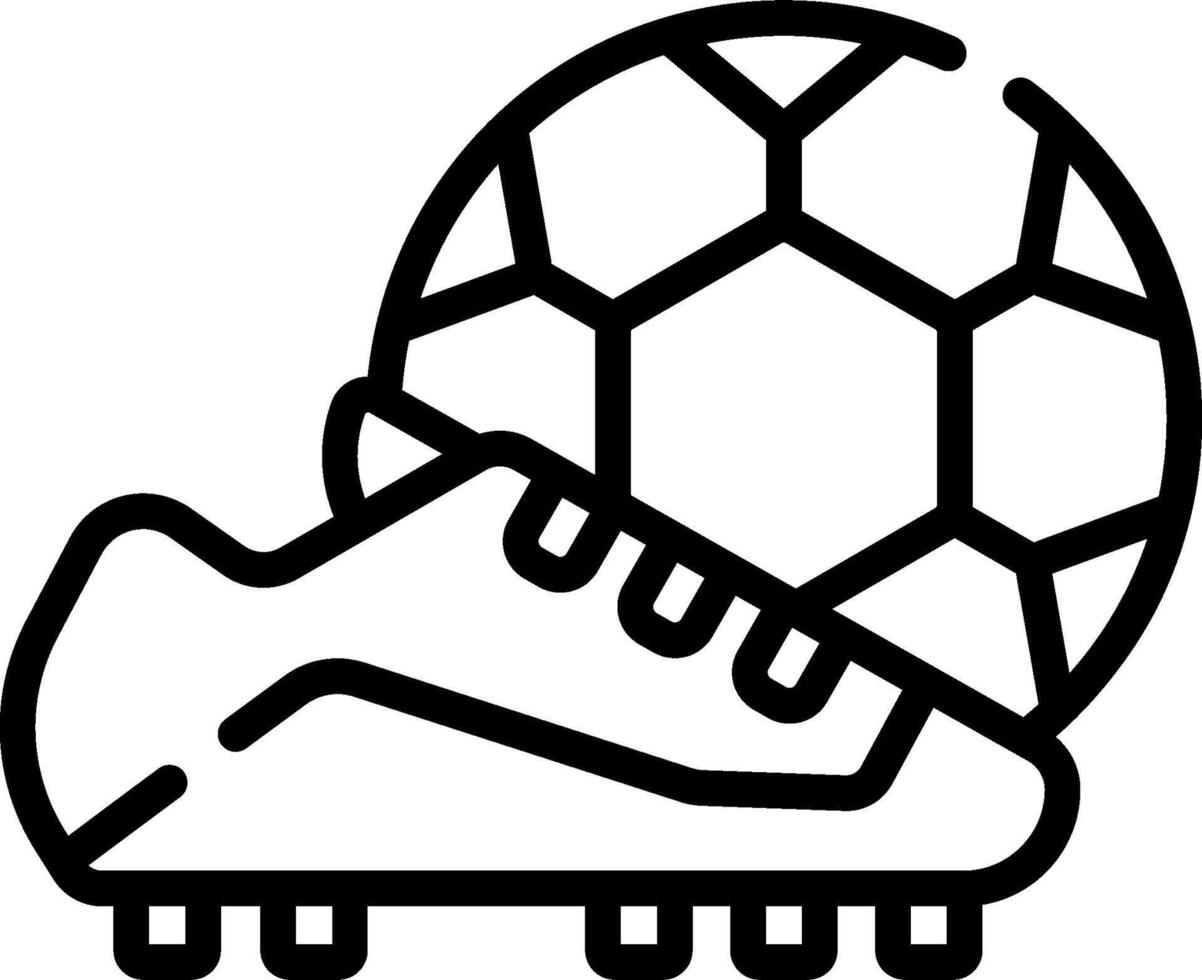 Soccer ball and shoe icon vector