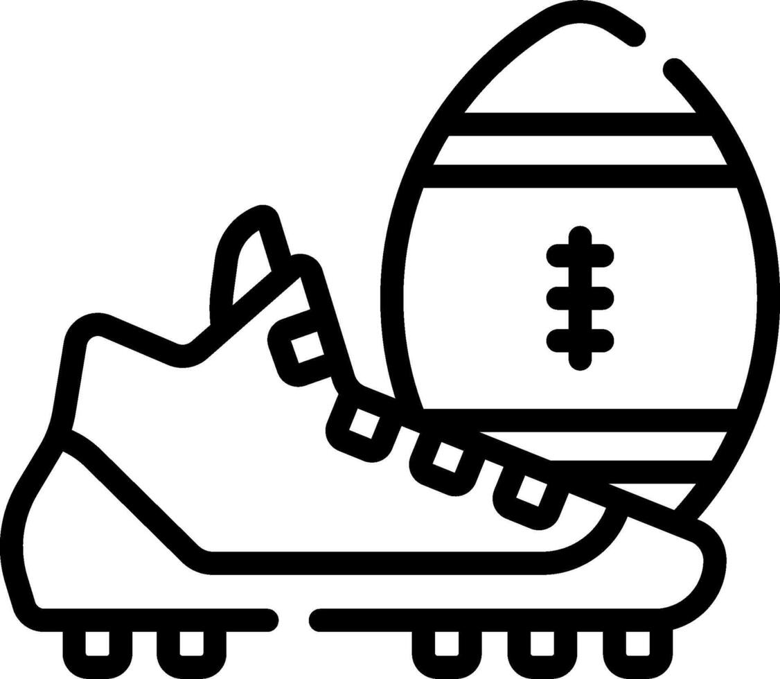 Football shoe and ball icon vector