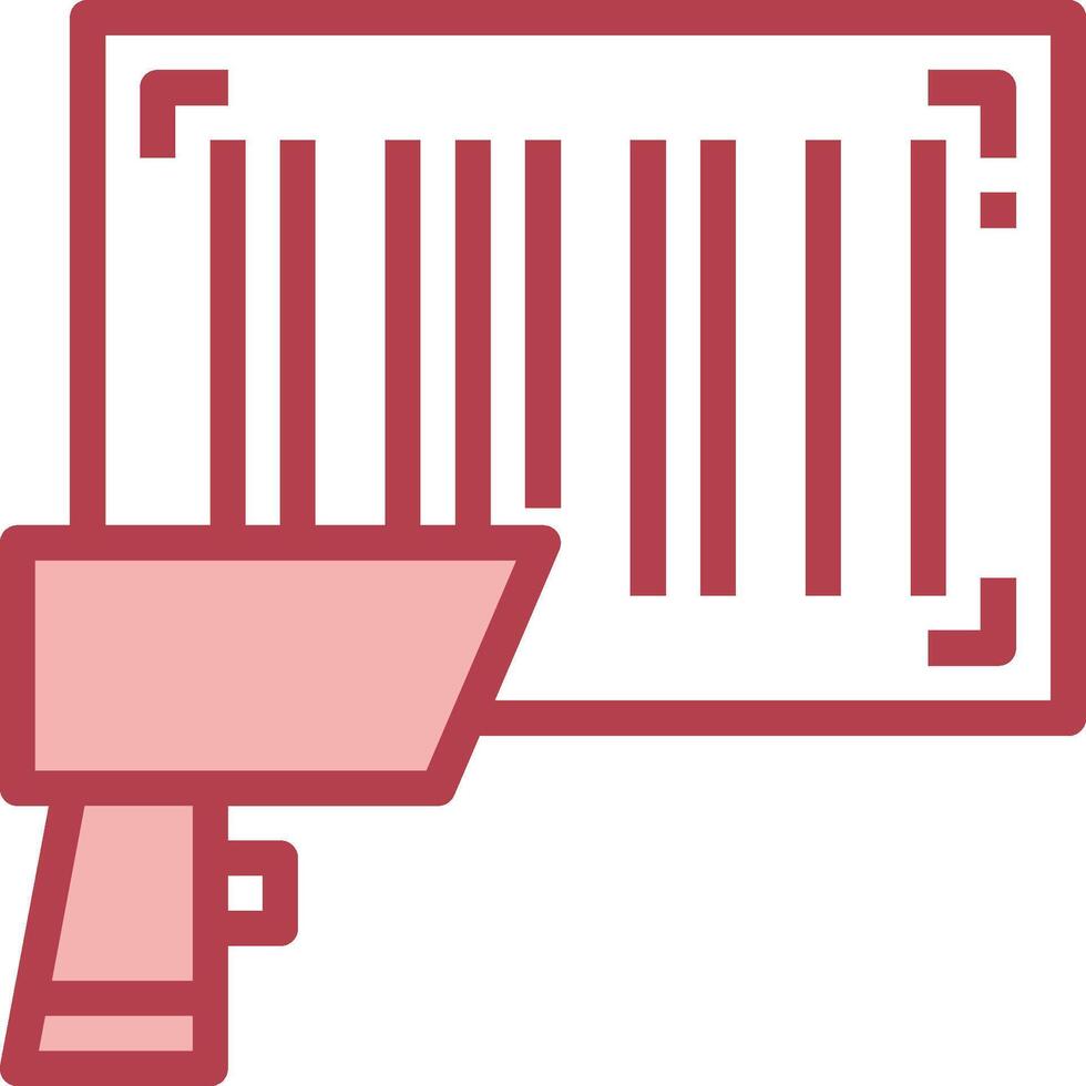A barcode scanner icon on a white background vector