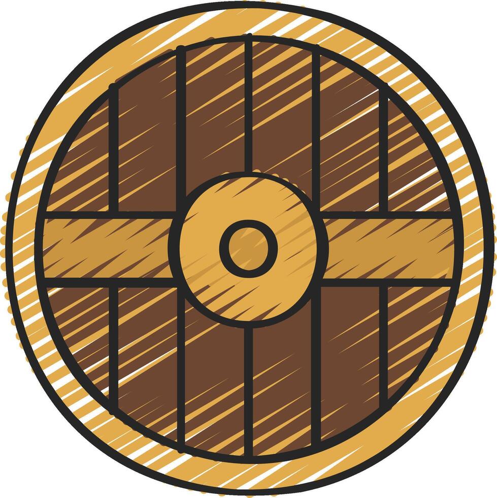 An illustration of a wooden barrel vector