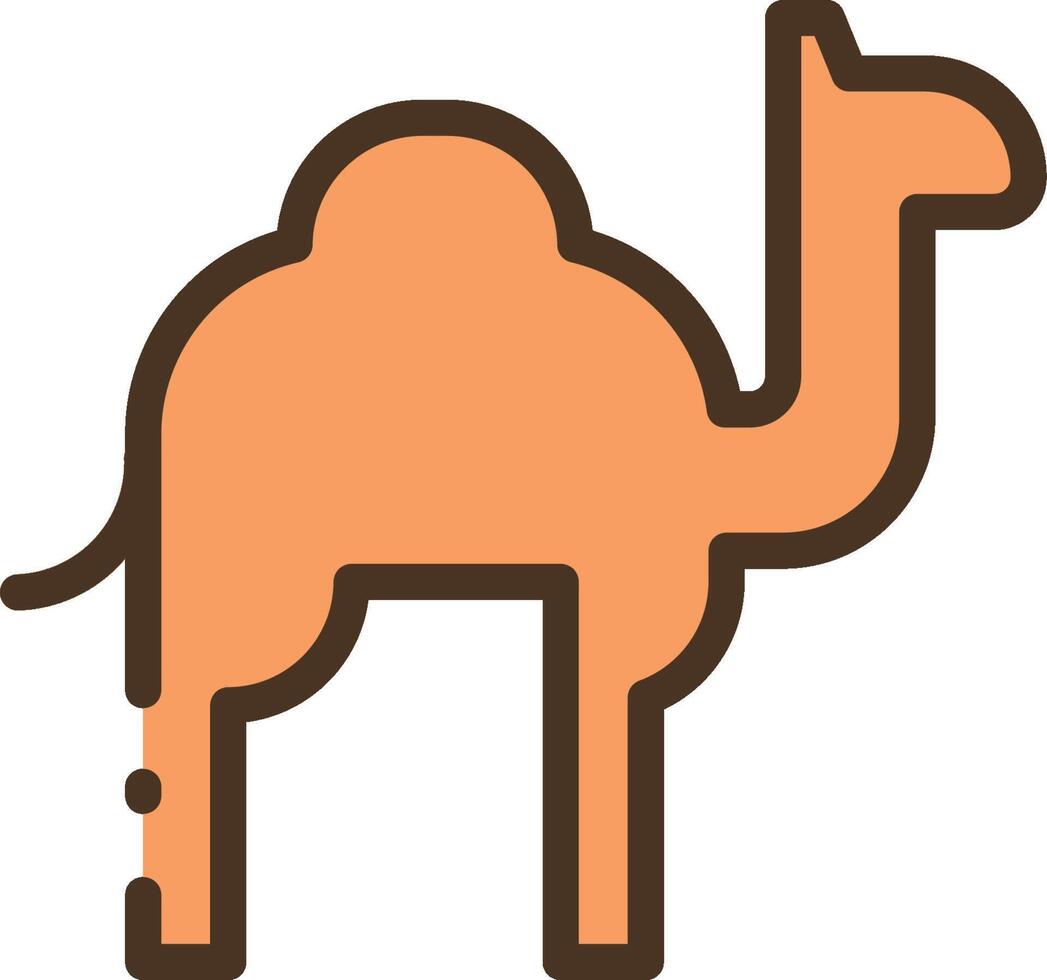 A camel icon on a white background vector