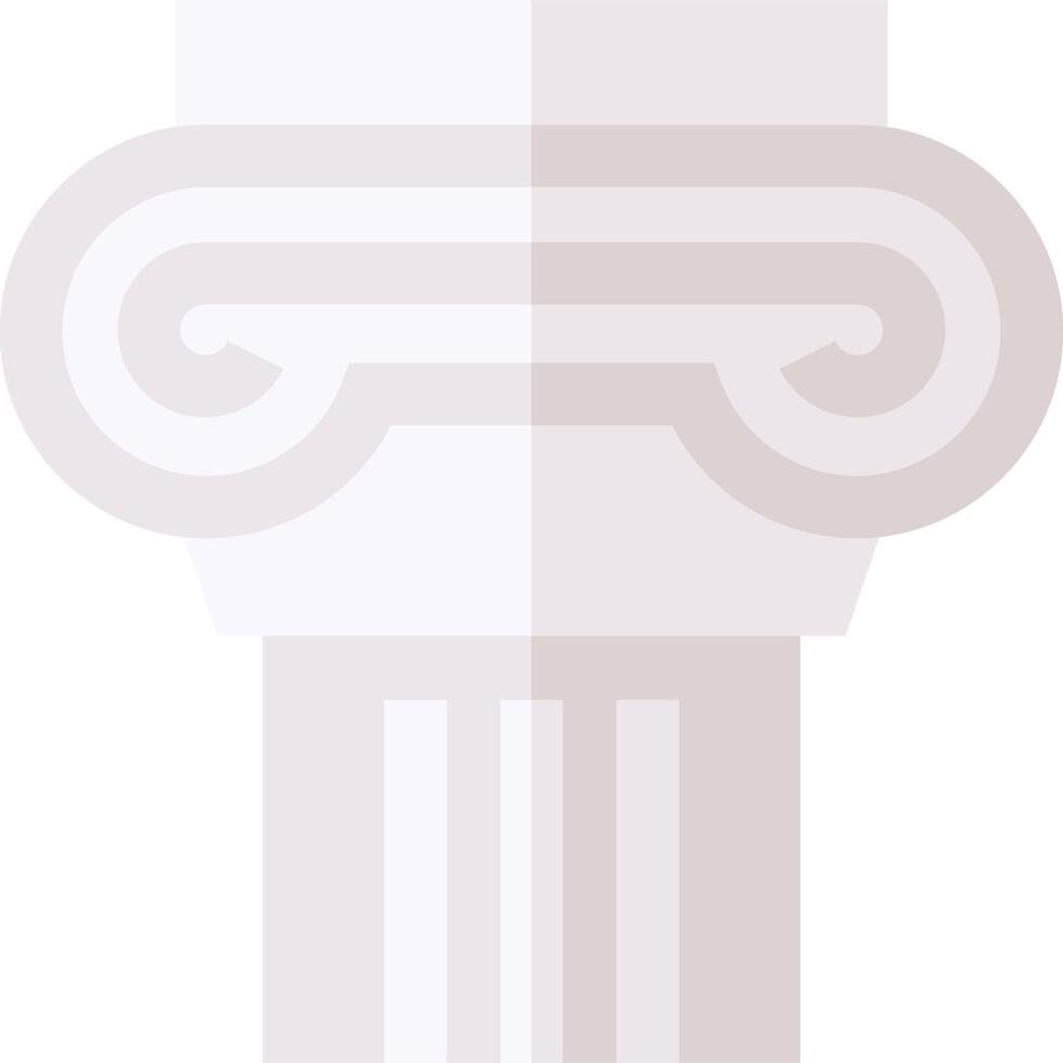 Ancient greek column illustration vector
