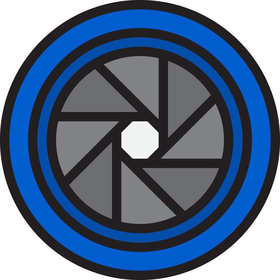 A blue and black circular logo vector