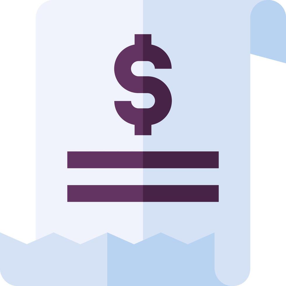 A dollar sign on a paper document vector