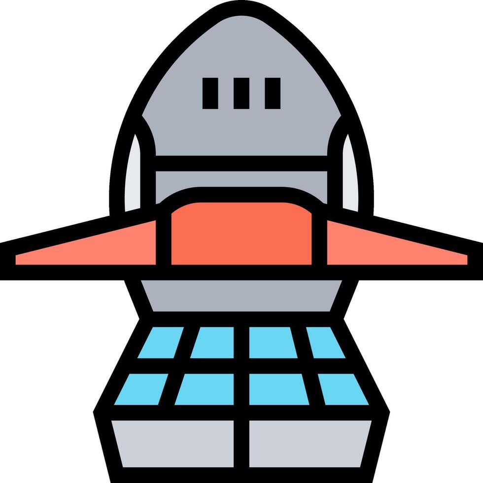 Space shuttle icon illustration vector