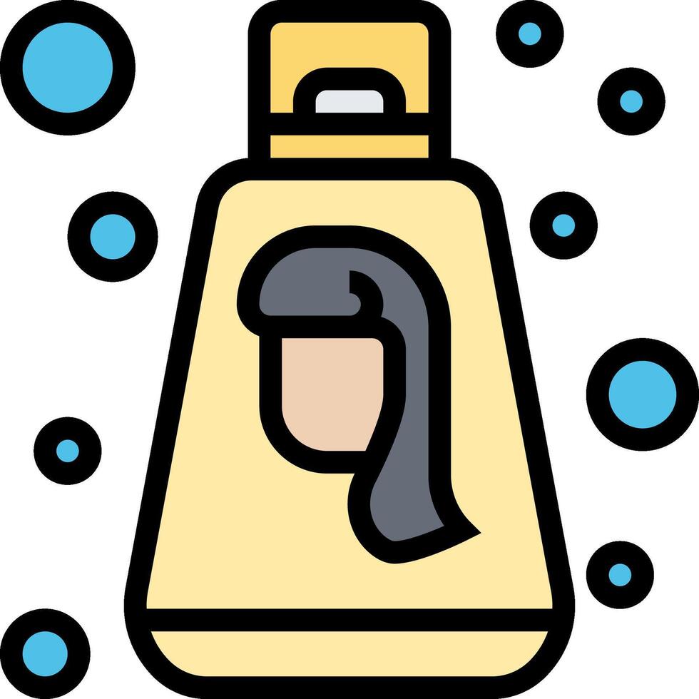 A yellow bottle with a woman's face on it vector