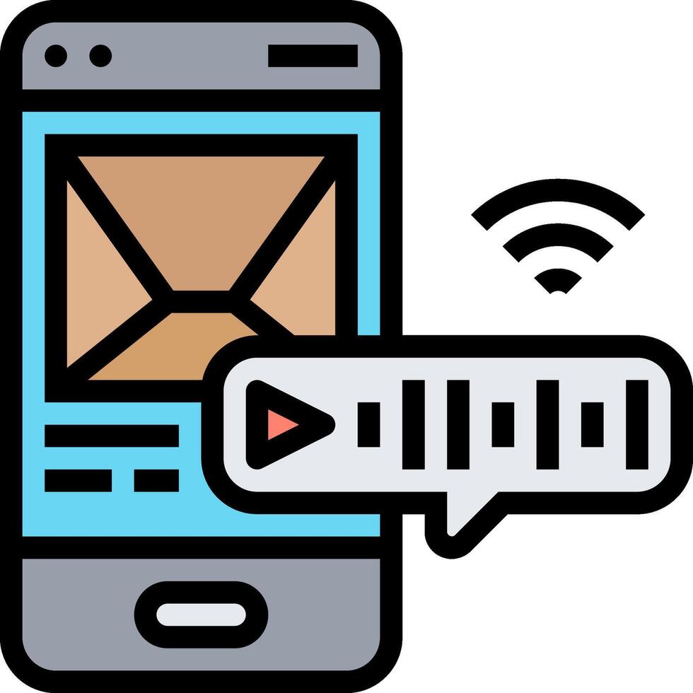 Mobile email marketing vector