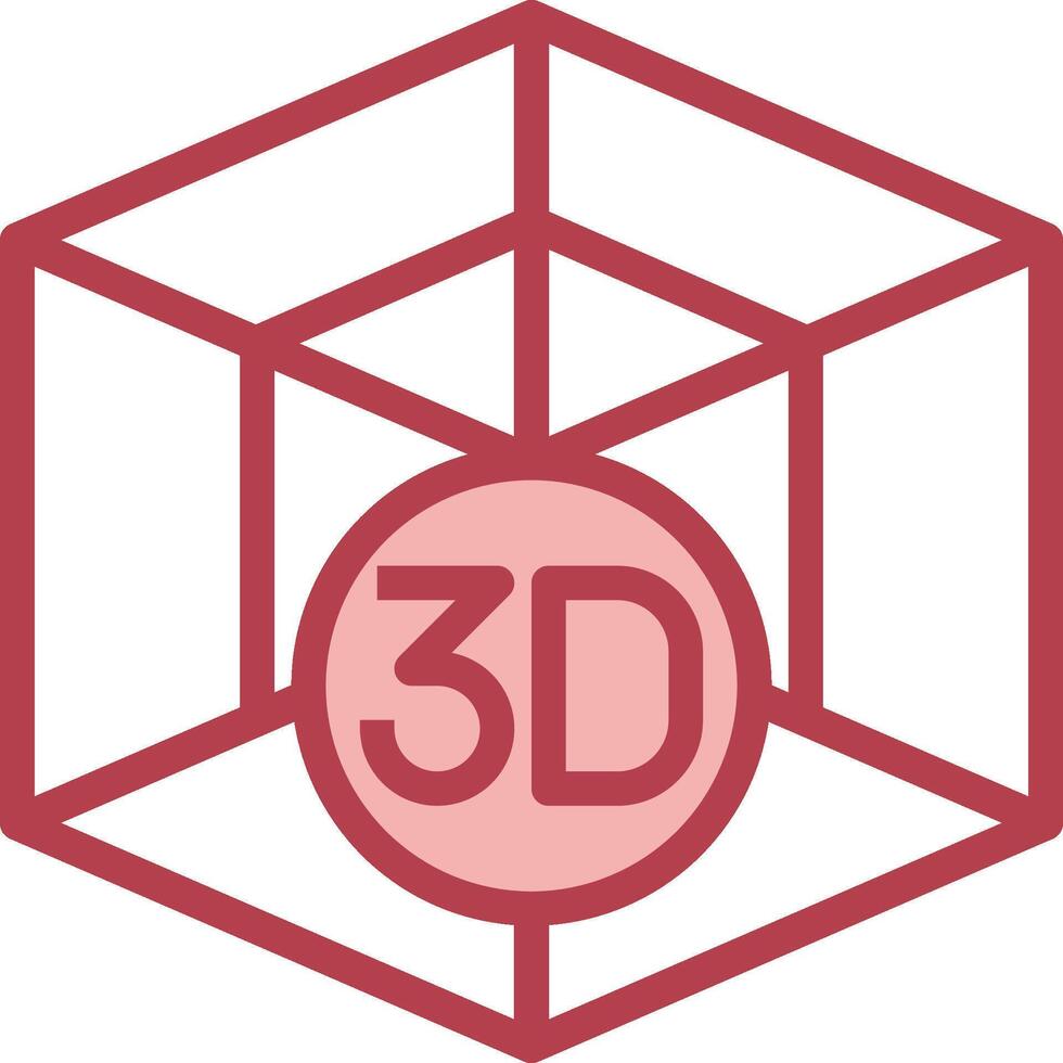 The 3d cube logo vector
