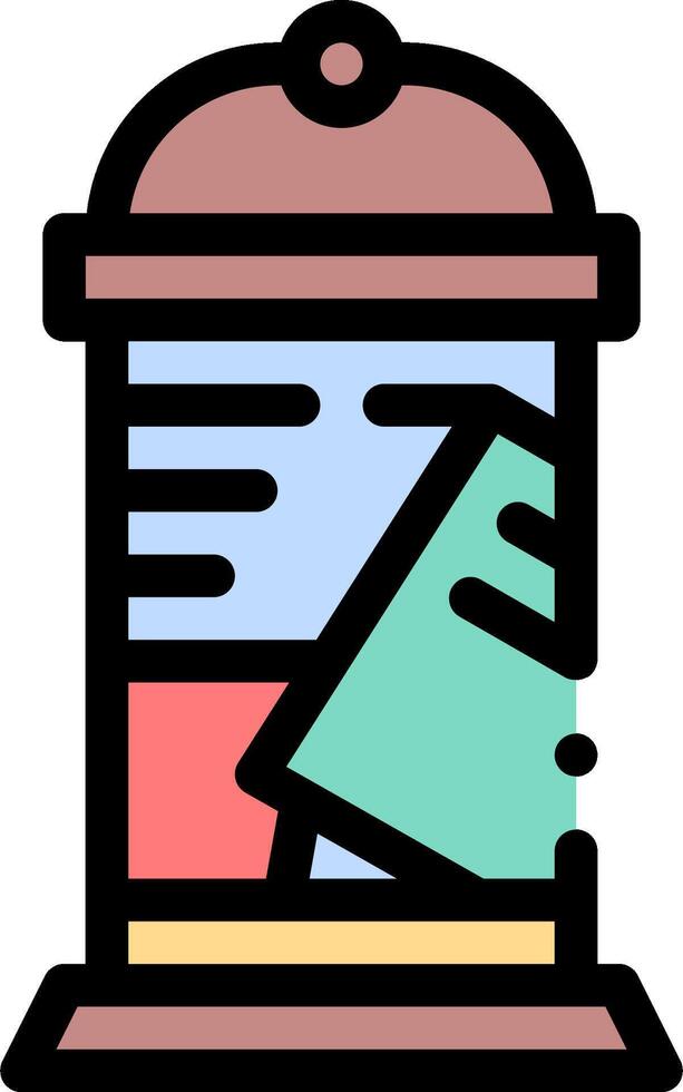 A jar with a paper in it and a sign on it vector