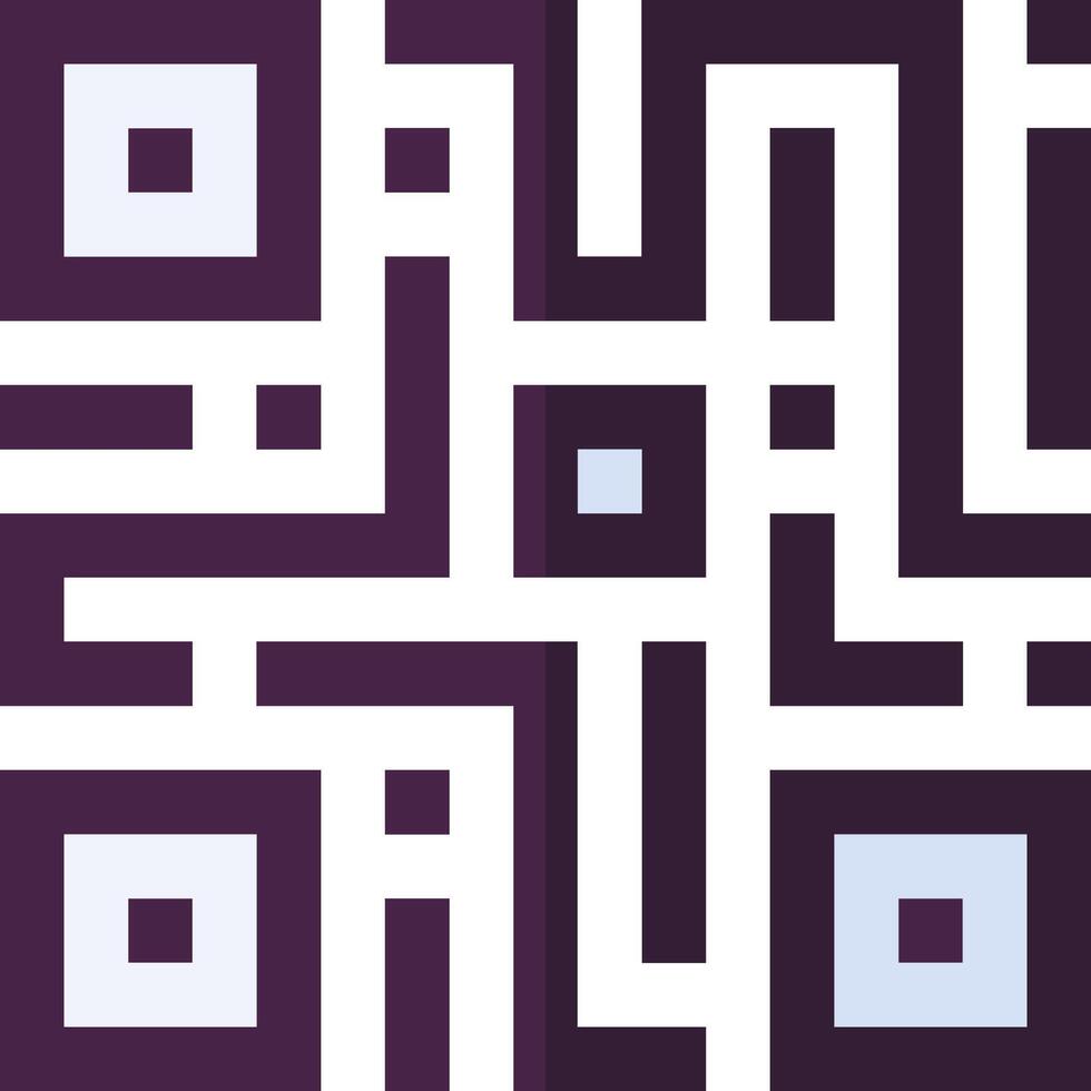 A qr code on a purple background vector