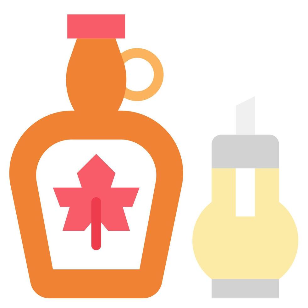 Canadian maple syrup and syrup vector