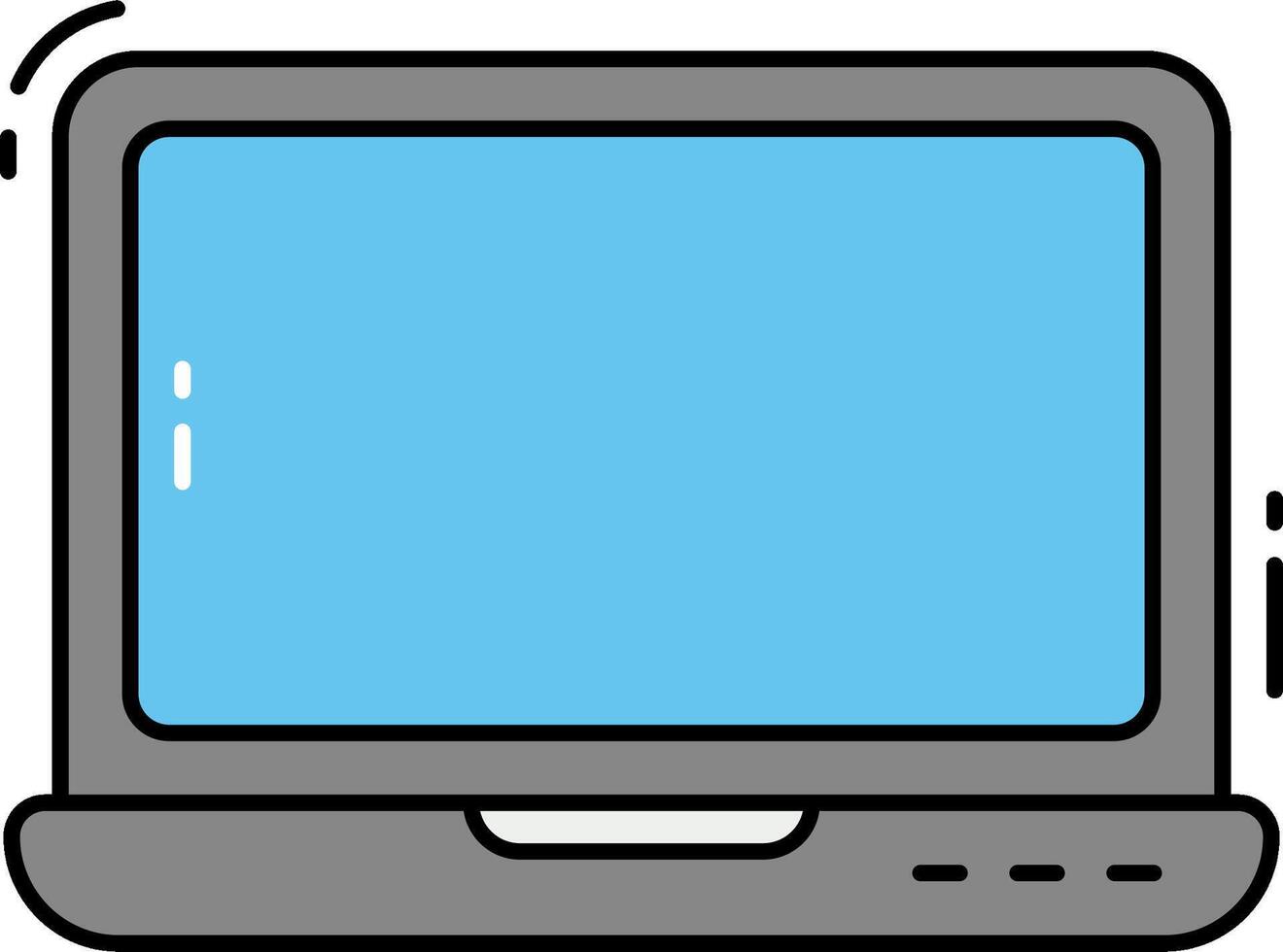 Laptop computer icon illustration design vector