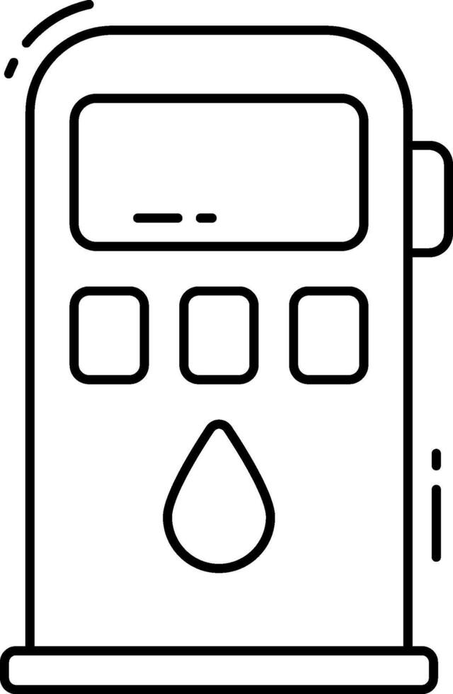A gas pump icon on a white background vector