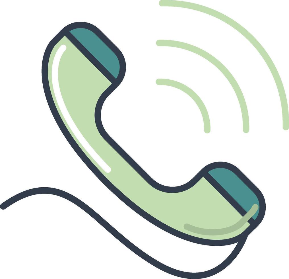 A phone with a cord and a cordless phone vector