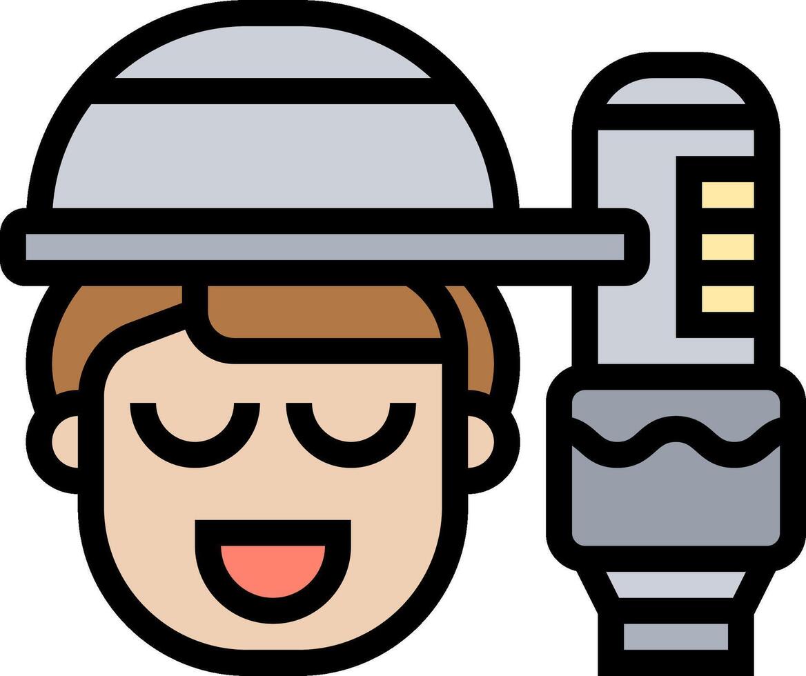 A man with a hat and a microphone vector