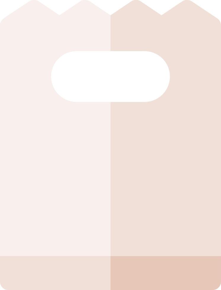 A pink bag with a white handle vector