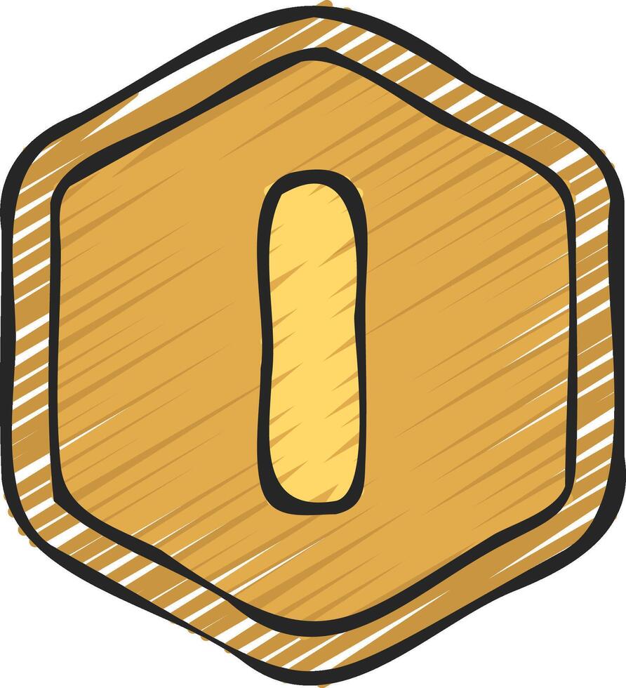 A golden coin with the letter one on it vector