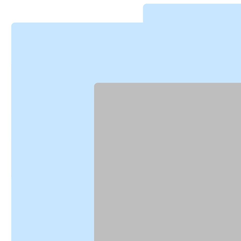 A blue square with a white border vector