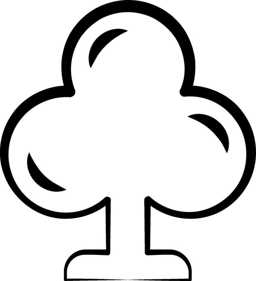A black and white drawing of a tree with leaves vector