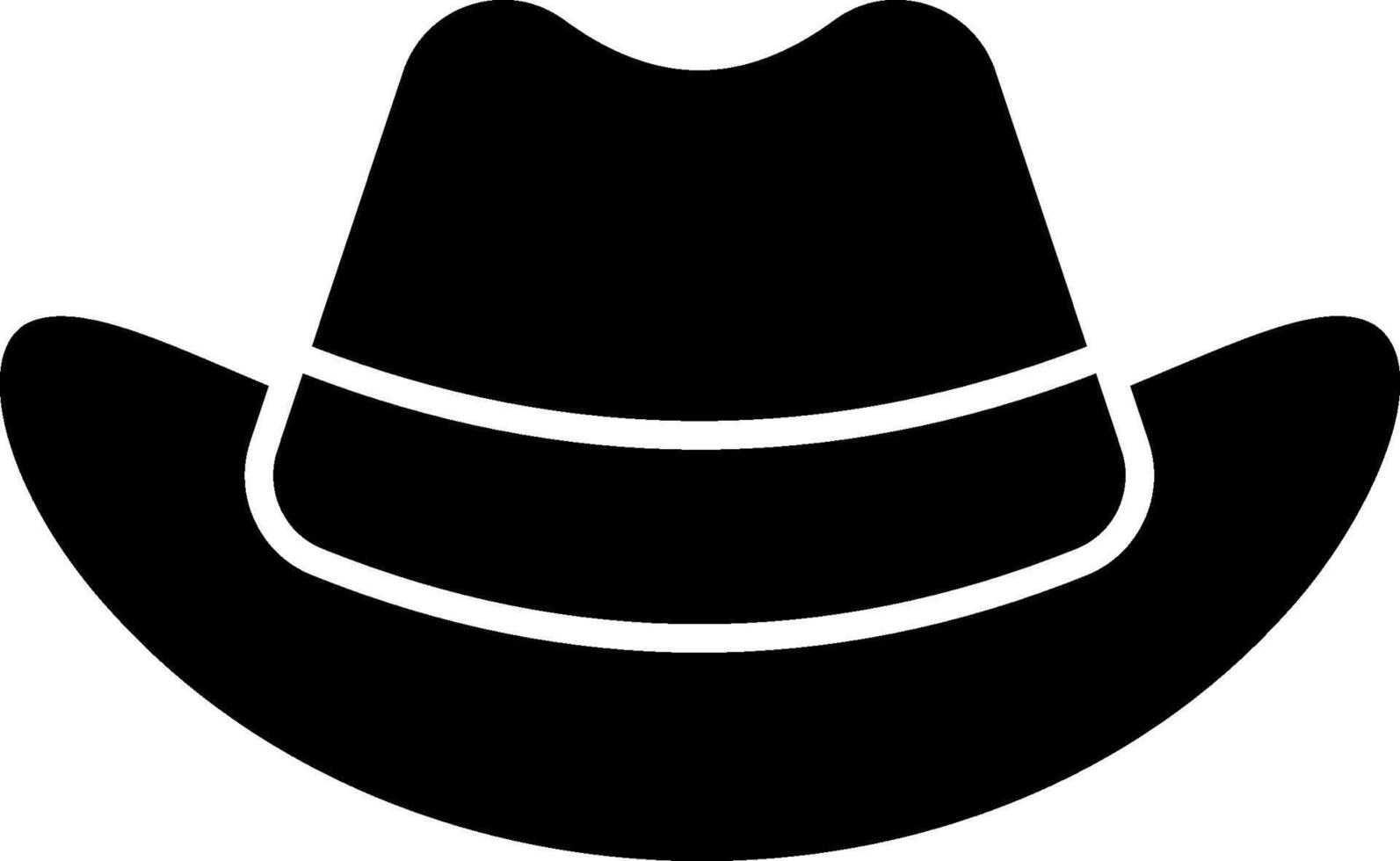 Cowboy hat icon vector
