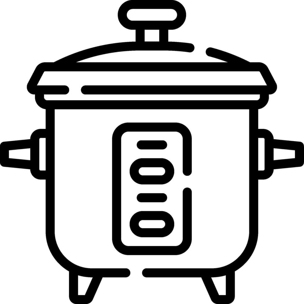 A black and white illustration of a pot vector