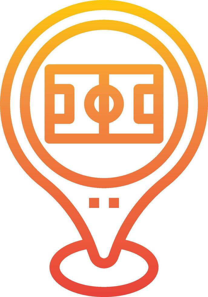 A soccer ball with a soccer ball on top of it vector