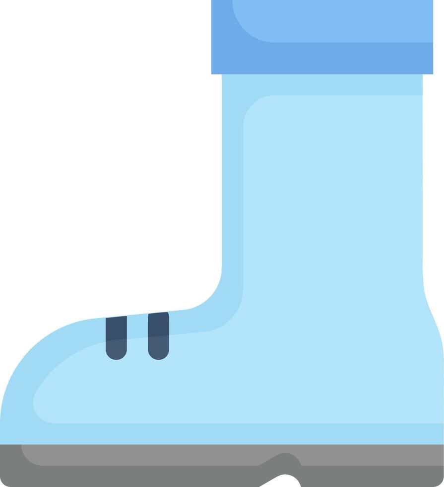A blue boot with a blue sole vector