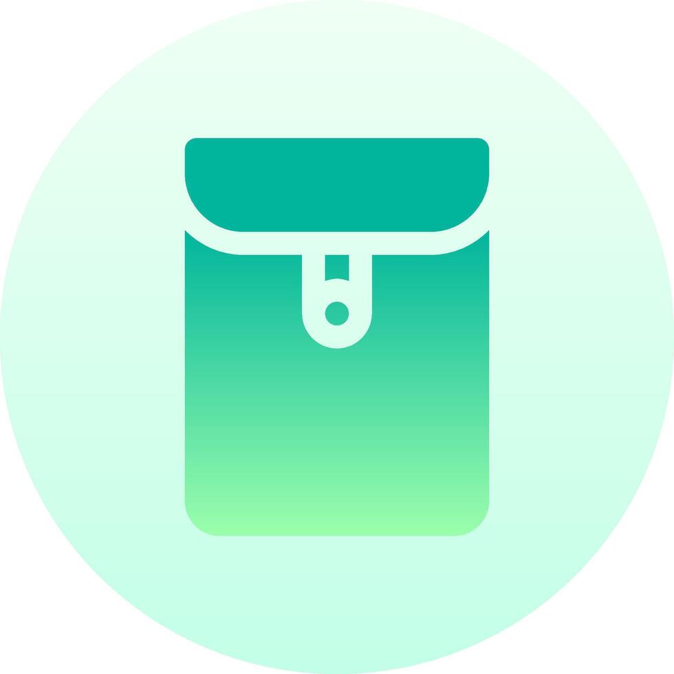 A green envelope icon on a white background vector