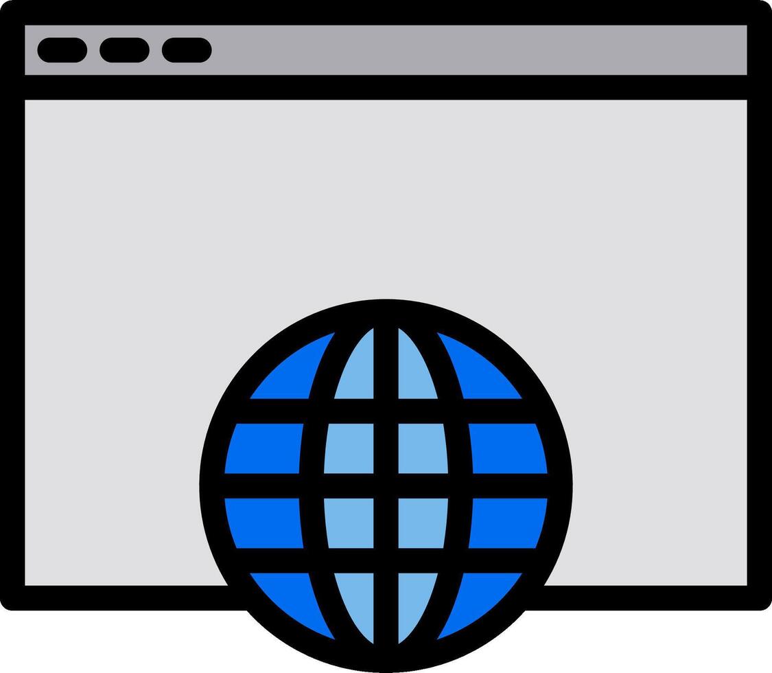 A globe and a computer screen with a blue background vector