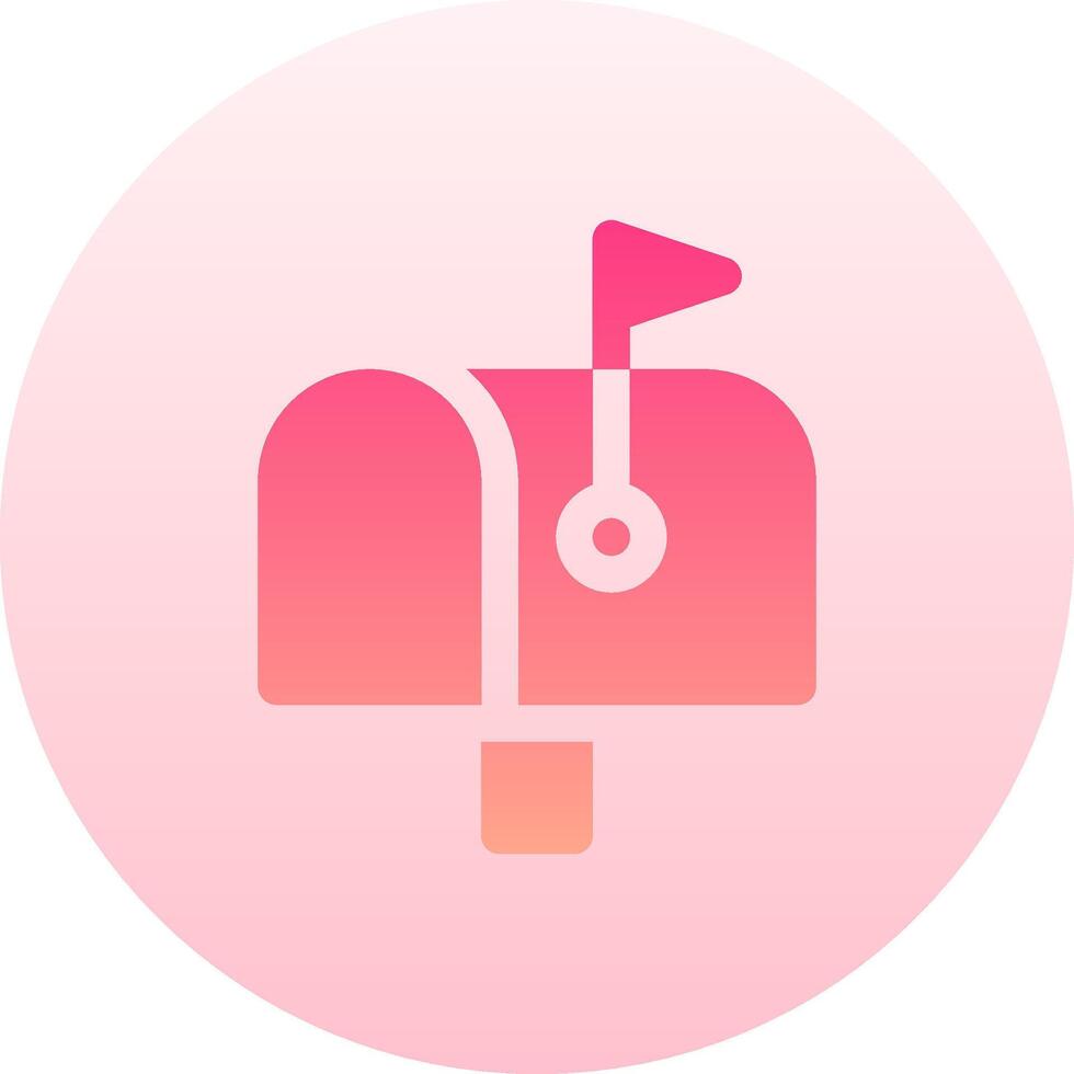 A pink and white icon with a music note vector