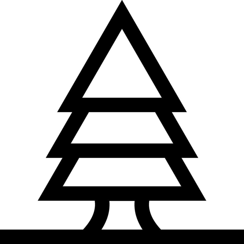 Christmas tree icon vector