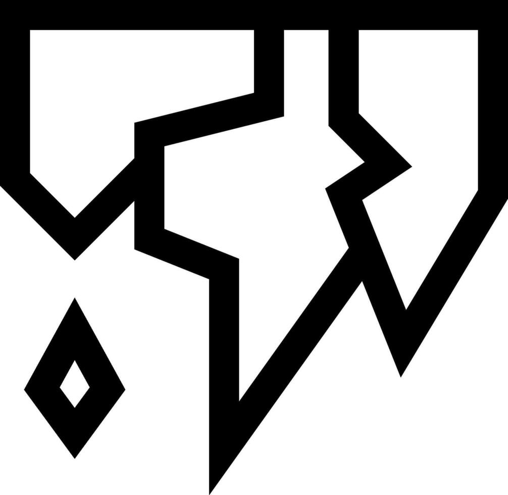 A black and white logo with a star and a triangle vector