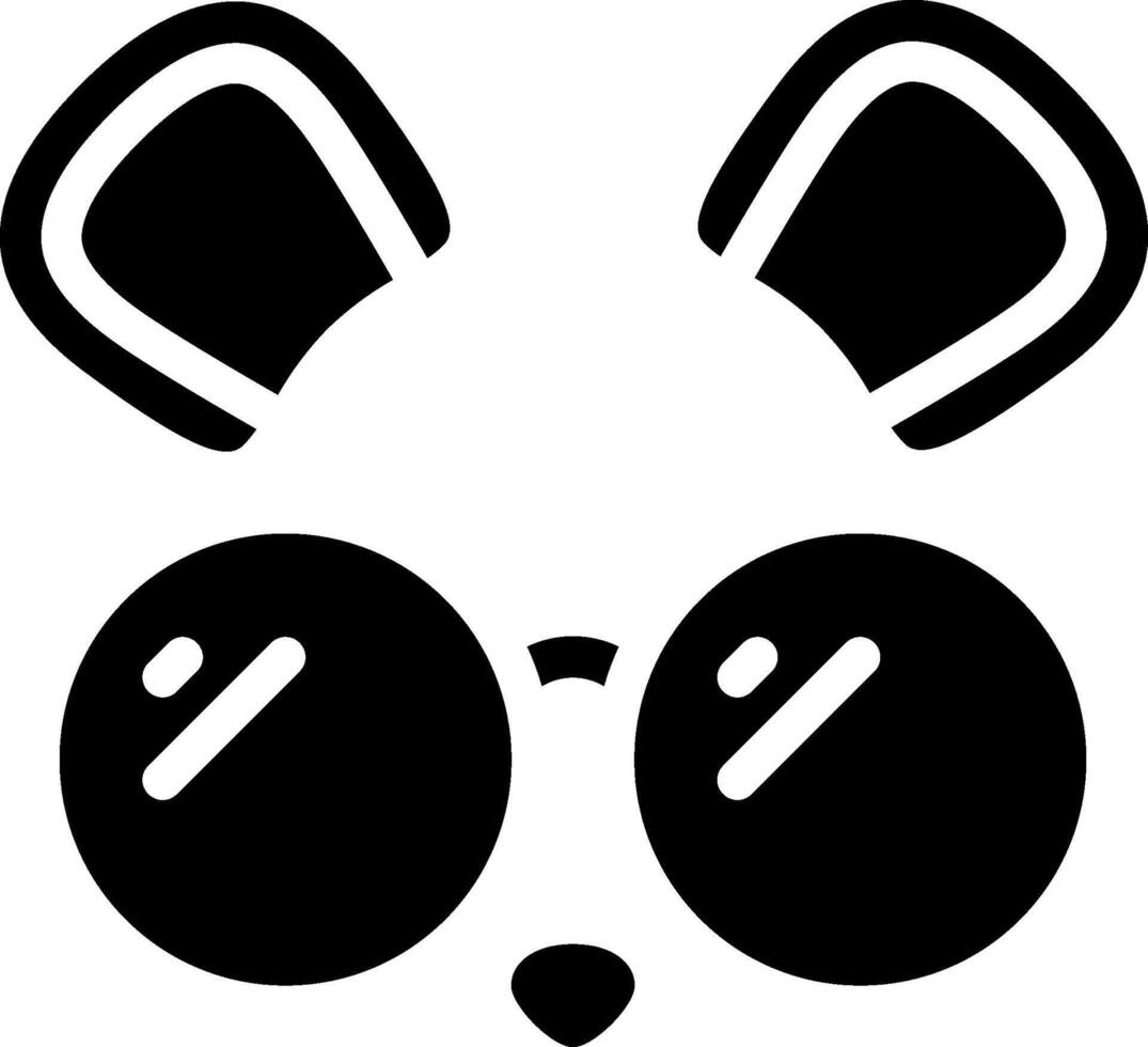 Panda bear sunglasses clipart vector