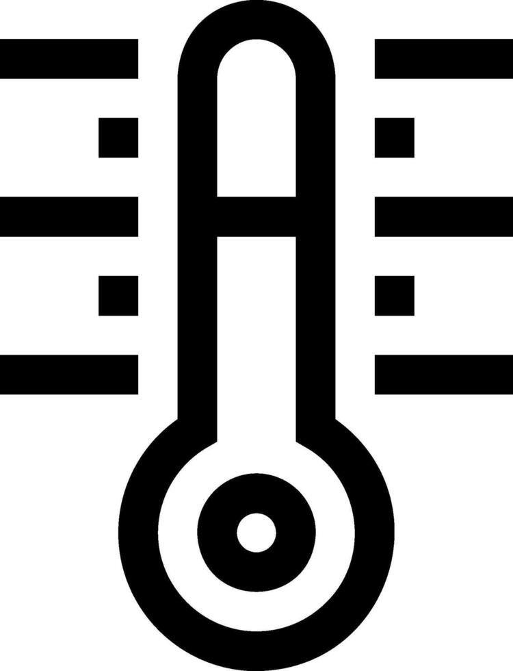 A thermometer icon on a white background vector