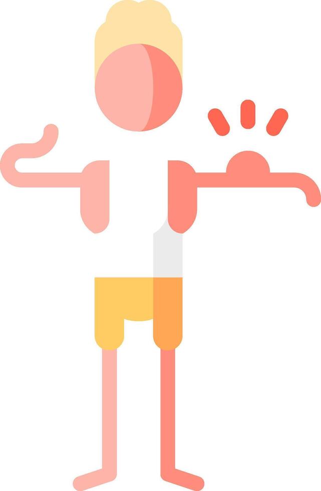 A cartoon man with his arms outstretched vector