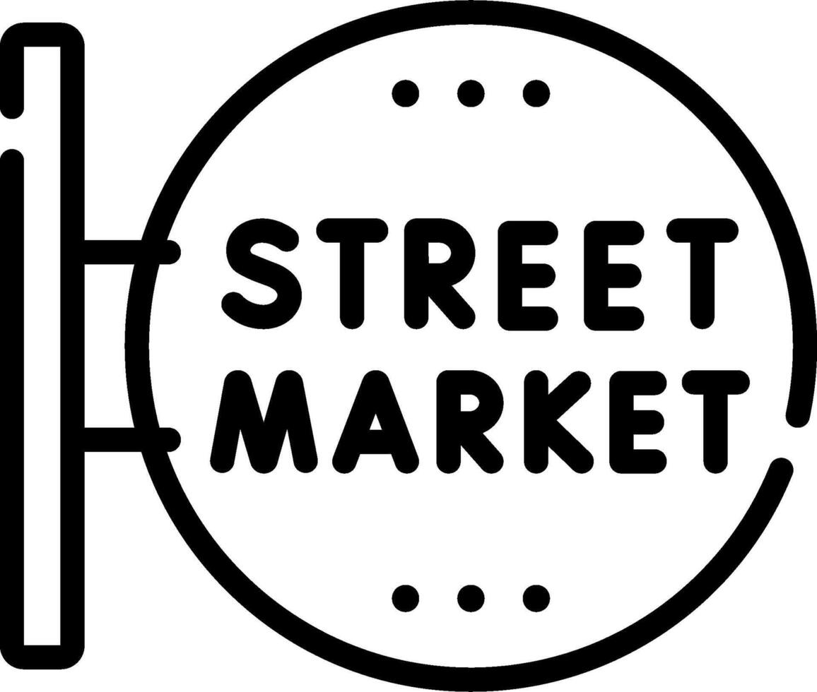 Street market logo vector