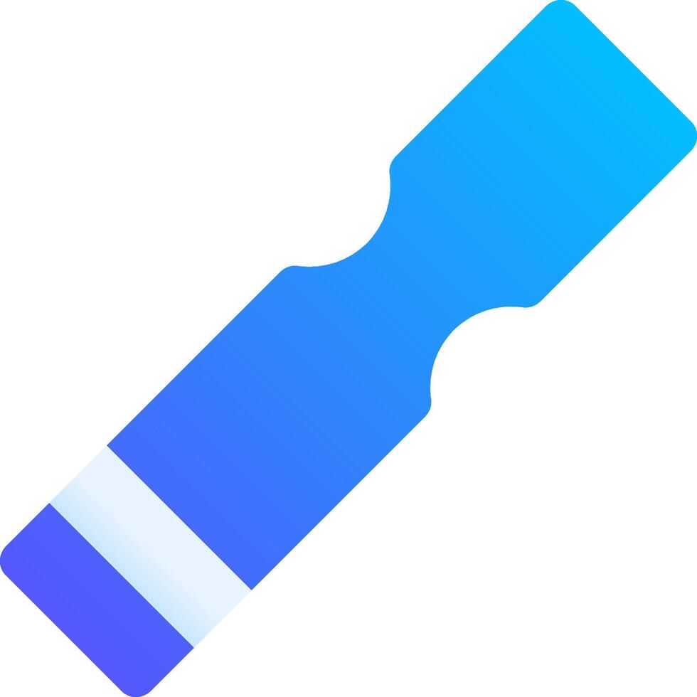 A blue and white toothbrush icon vector
