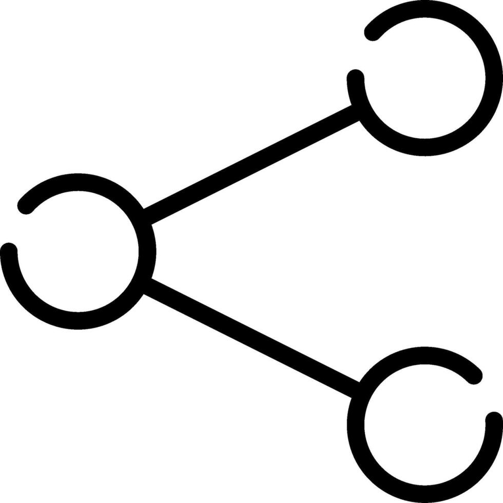 A black and white image of two circles vector