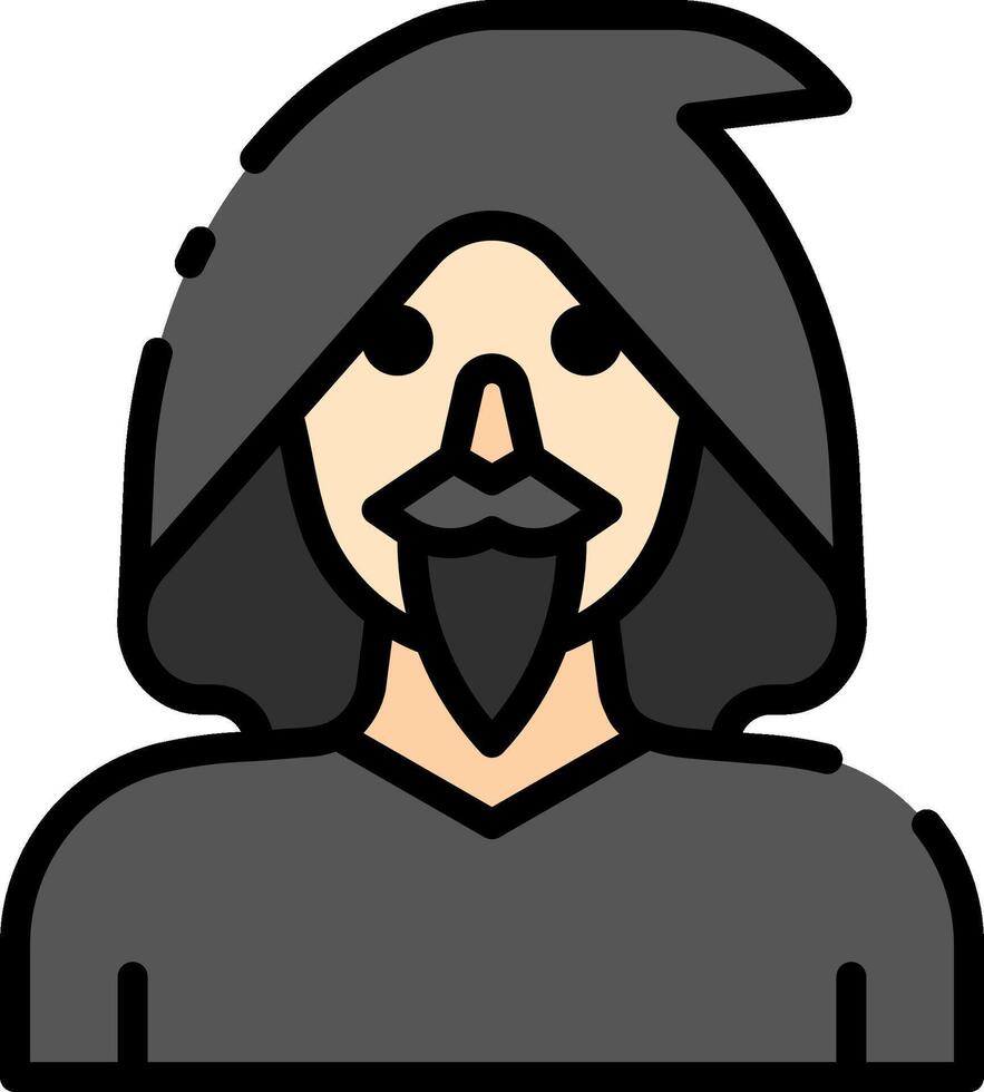 A man in a hoodie with a beard vector