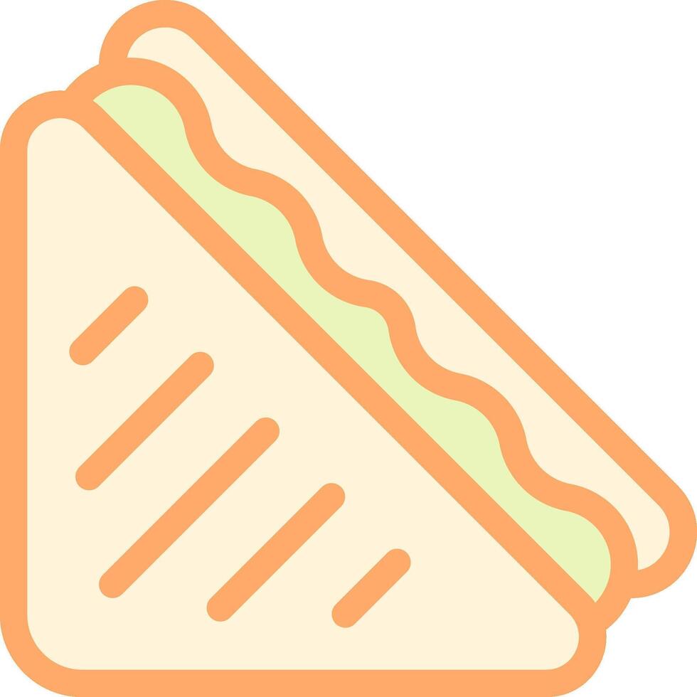 A sandwich with cheese and mustard on it vector