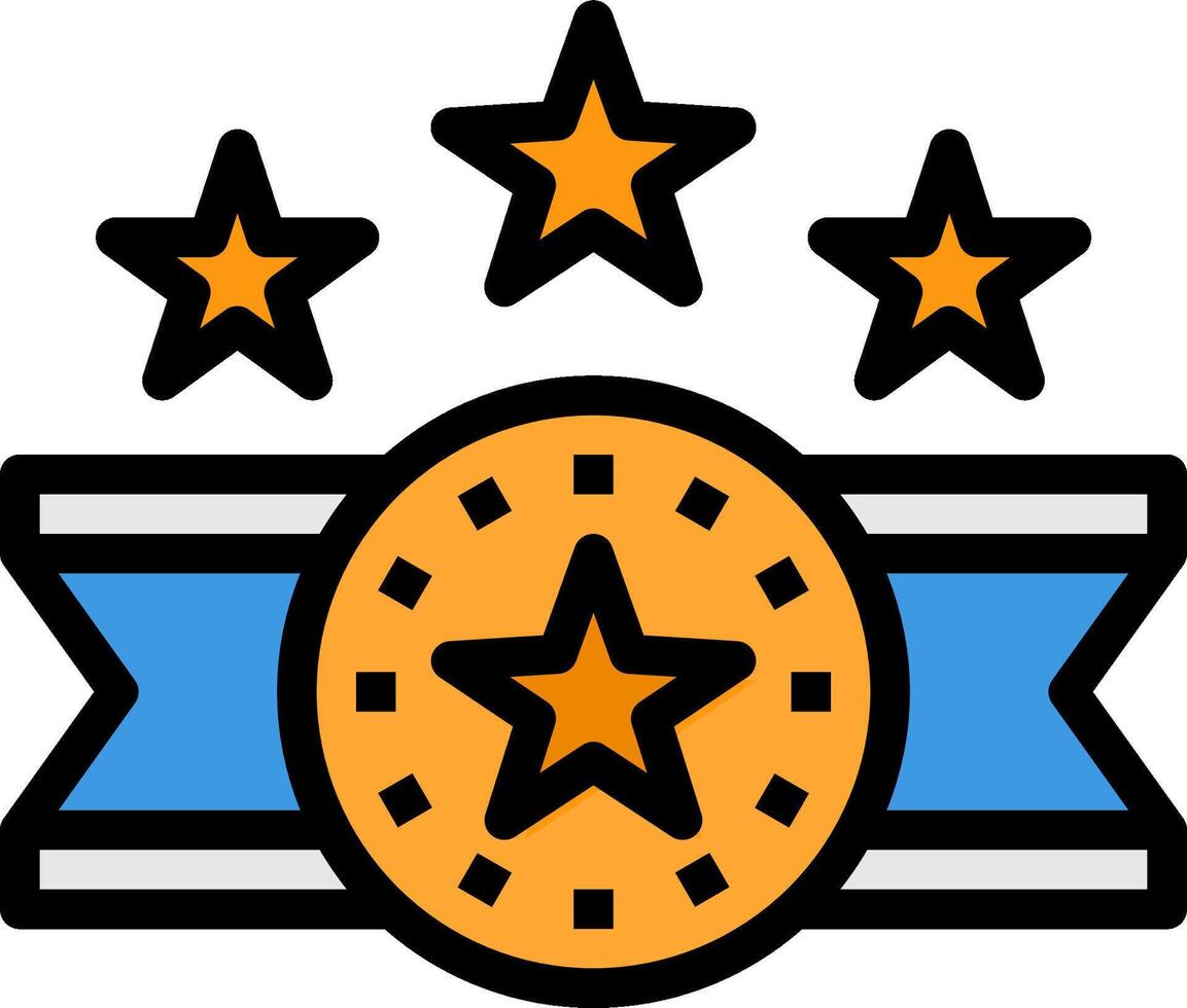 A star and ribbon icon on a white background vector