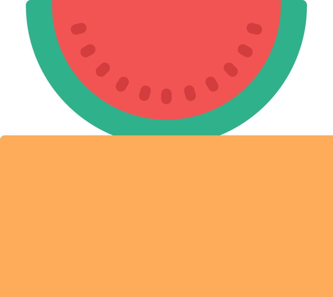 Watermelon icon with a slice of watermelon vector
