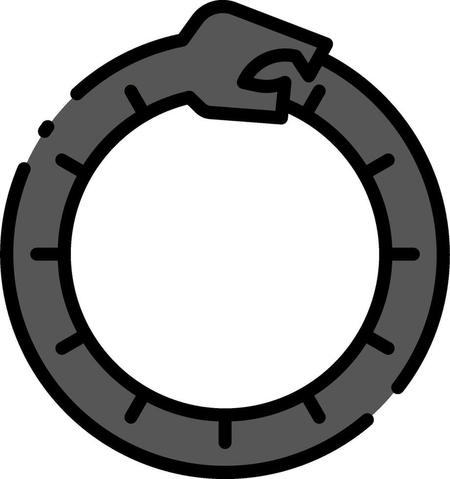 A black and white illustration of a ring vector