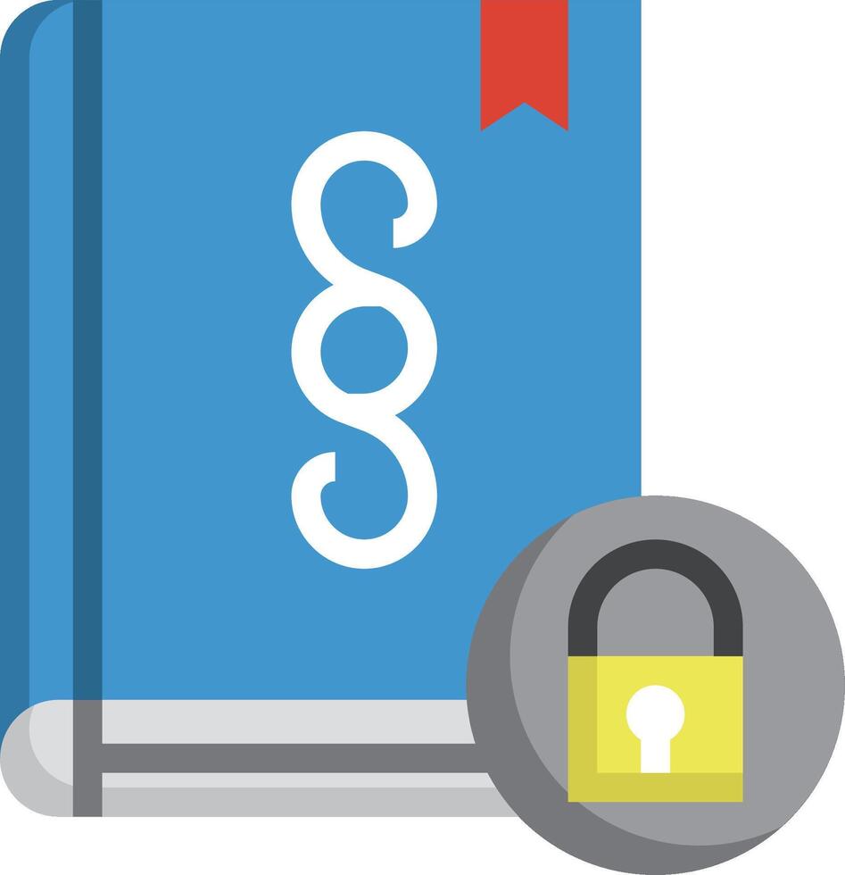A book with a padlock and the word cisco vector