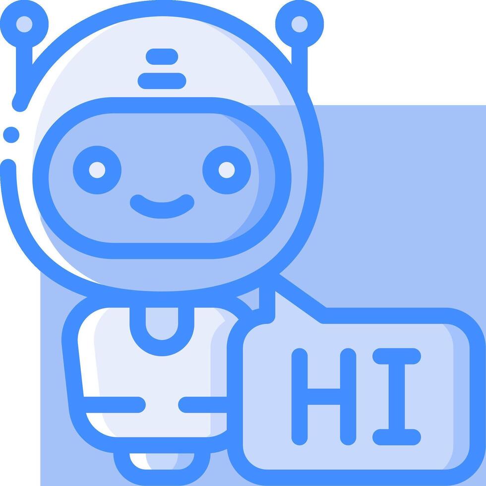 Hi chat icon vector